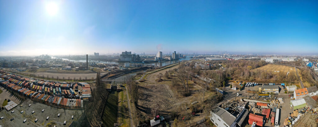 Blick auf Geothermie-Grundstück